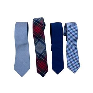 Men's Assorted Ties Set - Blue, Red, Gray, and Multicolor Original Penguin